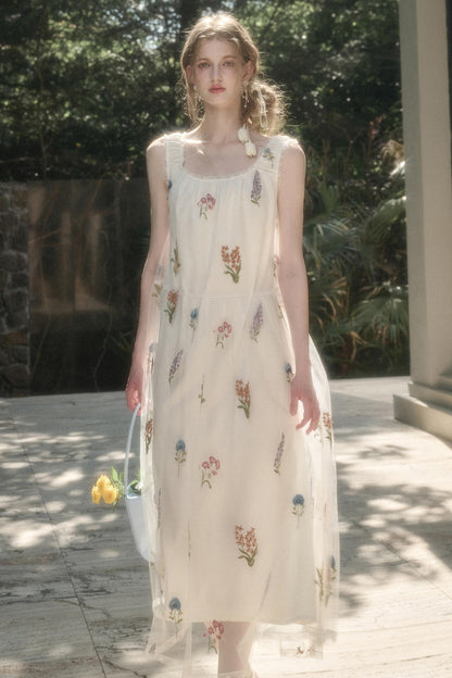 Double Layer Halter Dress