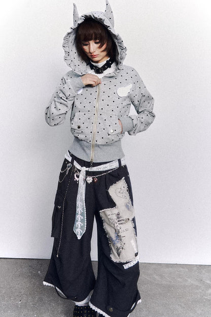 Vintage Lace Patchwork Pants