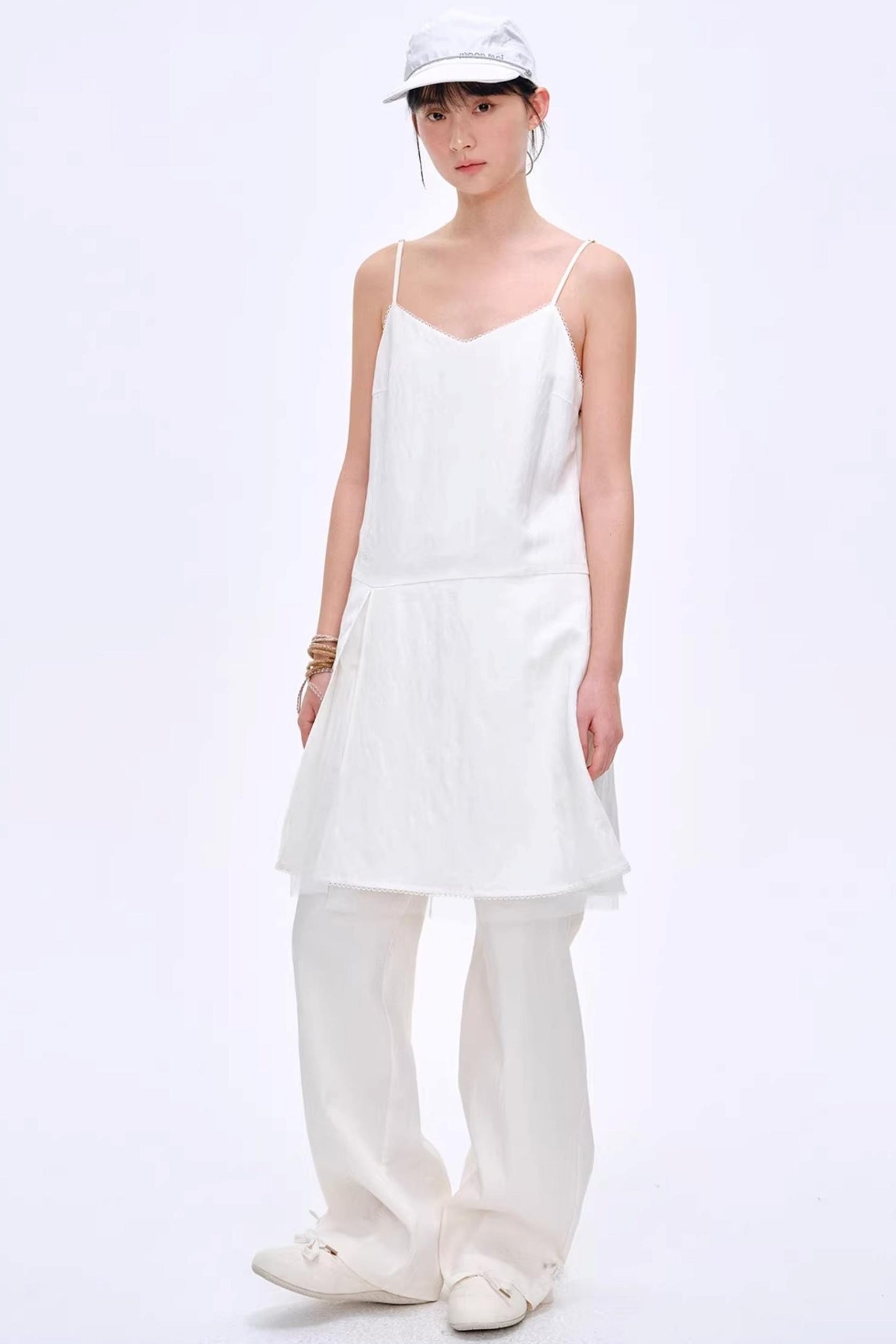 Lyocell Color-Block Pants