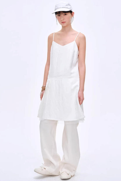 Lyocell Color-Block Pants