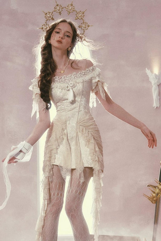 French Boned Lace Dress