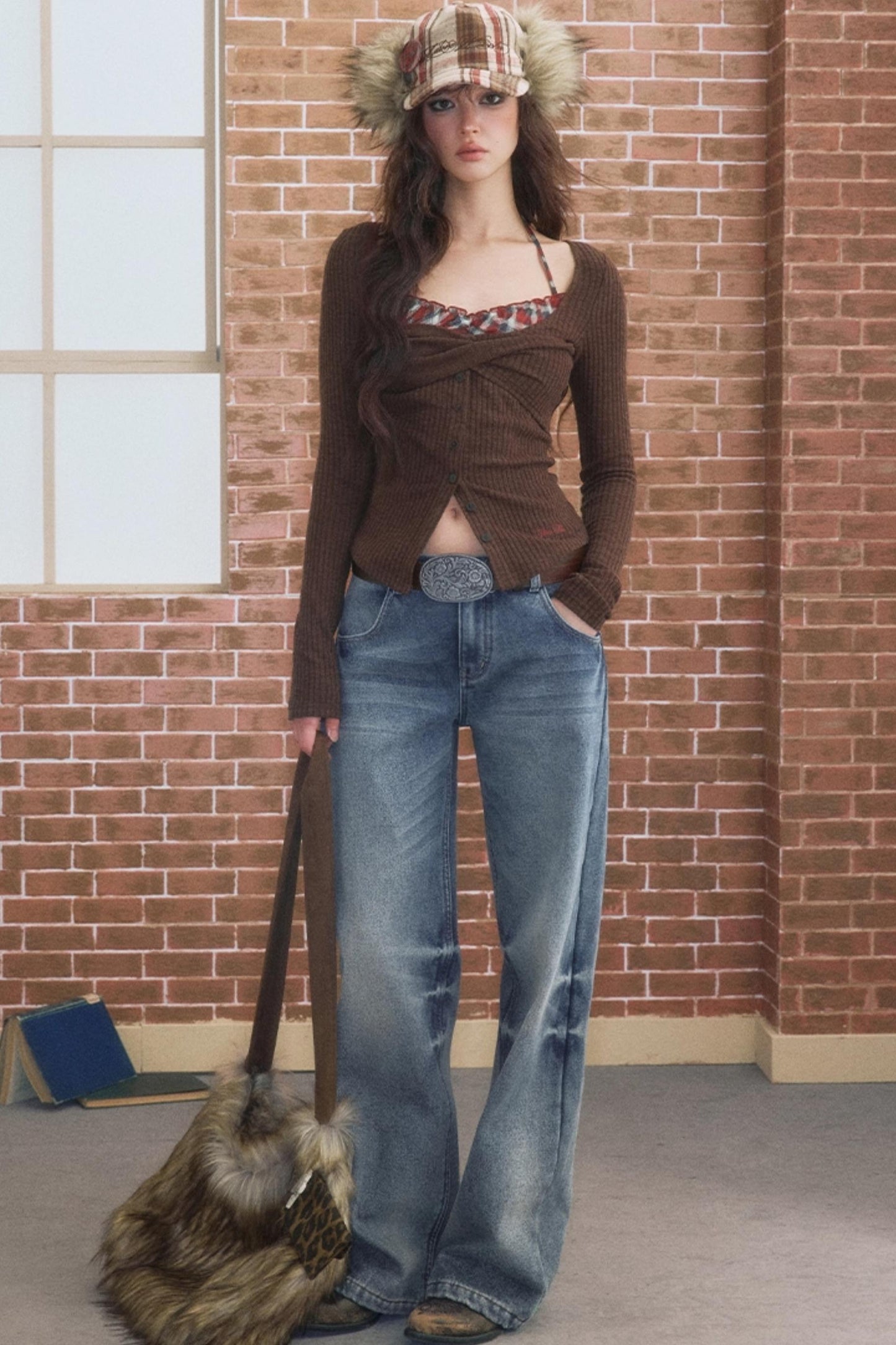 Contrasting Halterneck T-Shirt