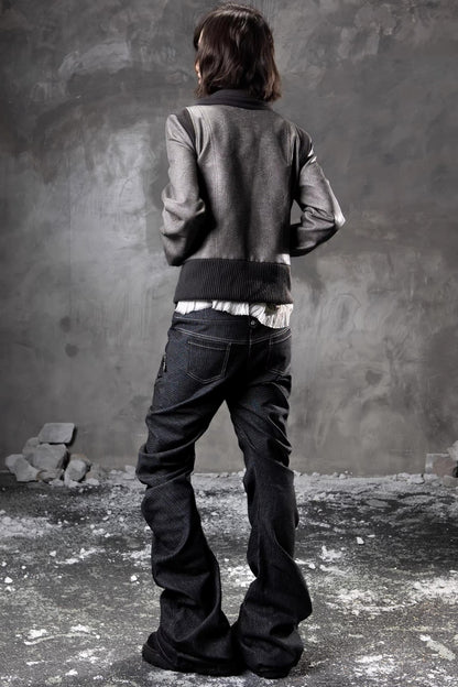 Dunkle Nischen-Lederjacke