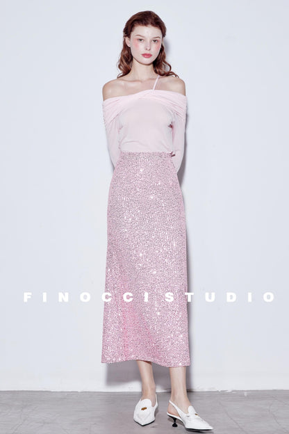 Blooming Pink Sparkle Skirt
