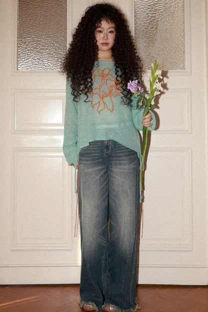 Vintage Whiskered Denim Pants