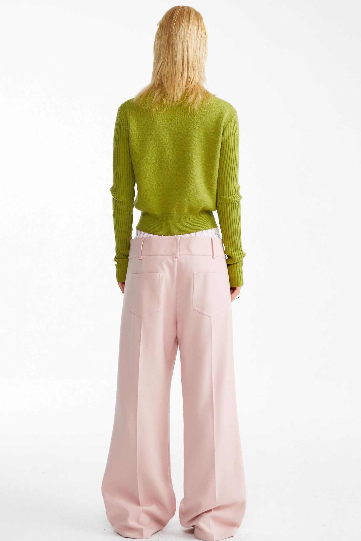 Medallion Pattern Knitted Pullover Sweater