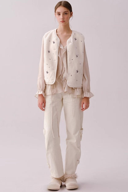 Rosa Retro Cotton Cargo Pants