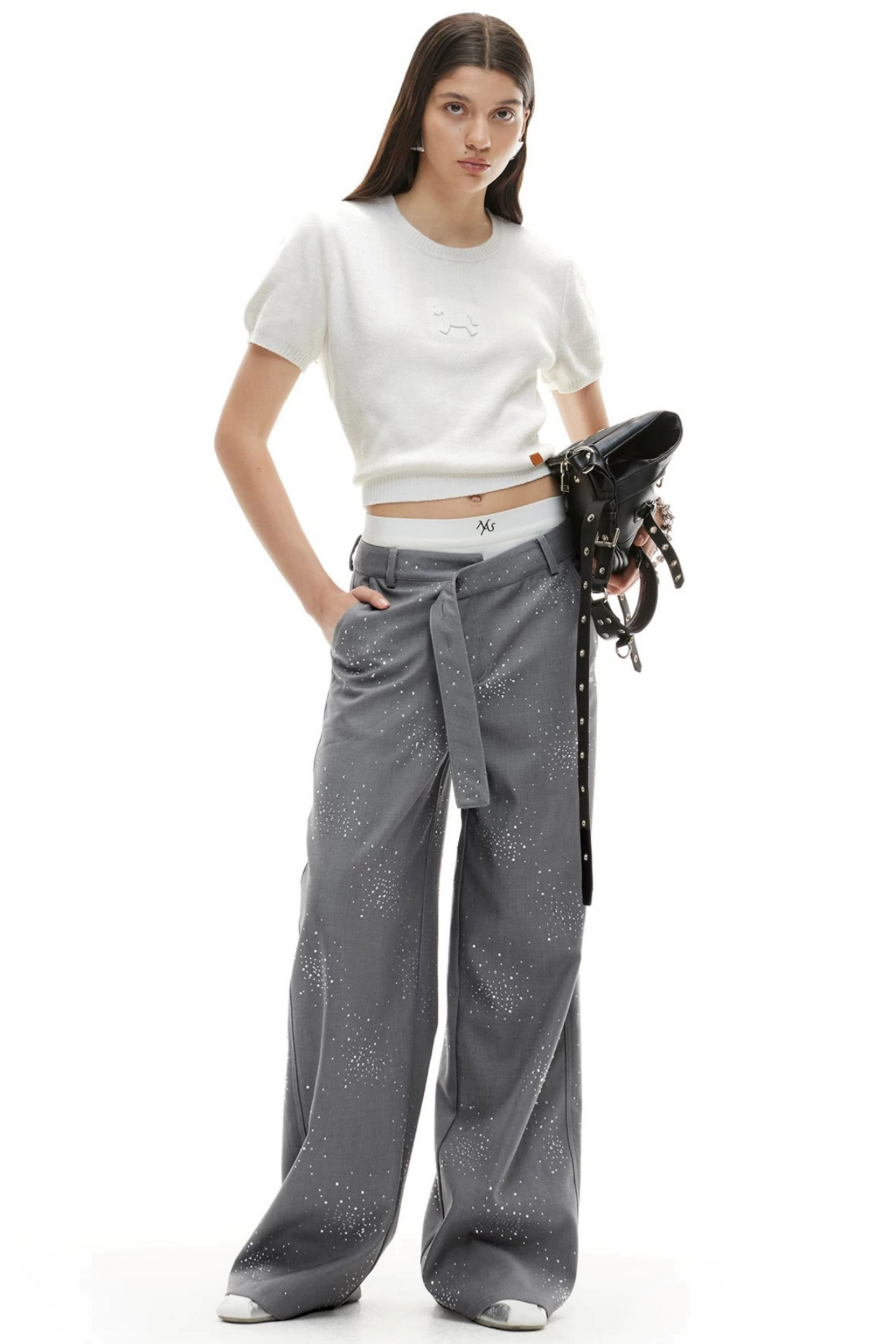 Embossed Pony Knit Tee