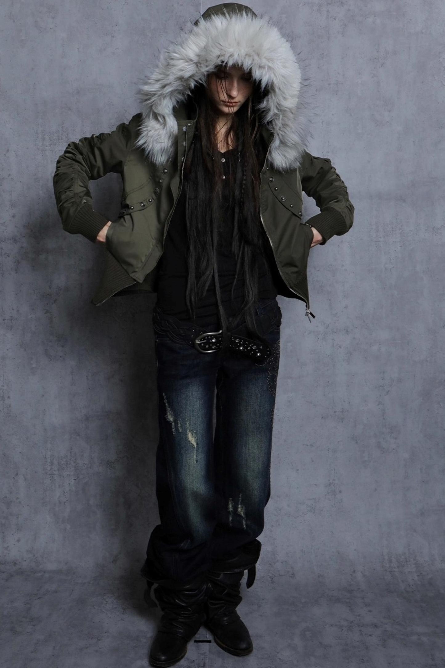 Autumn Short Waist Fur Jacket