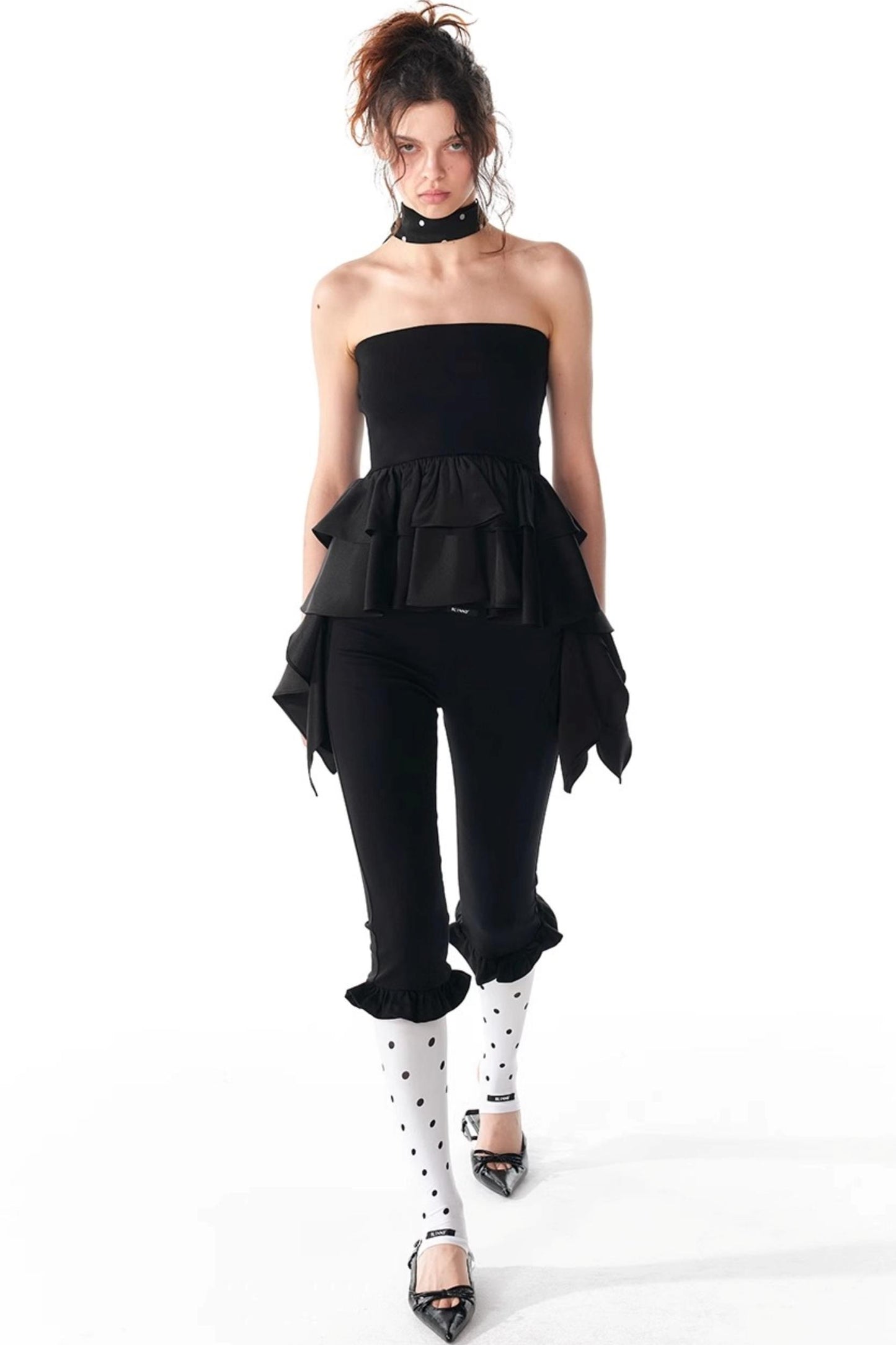 Summer Slim Ruffle Lace Top