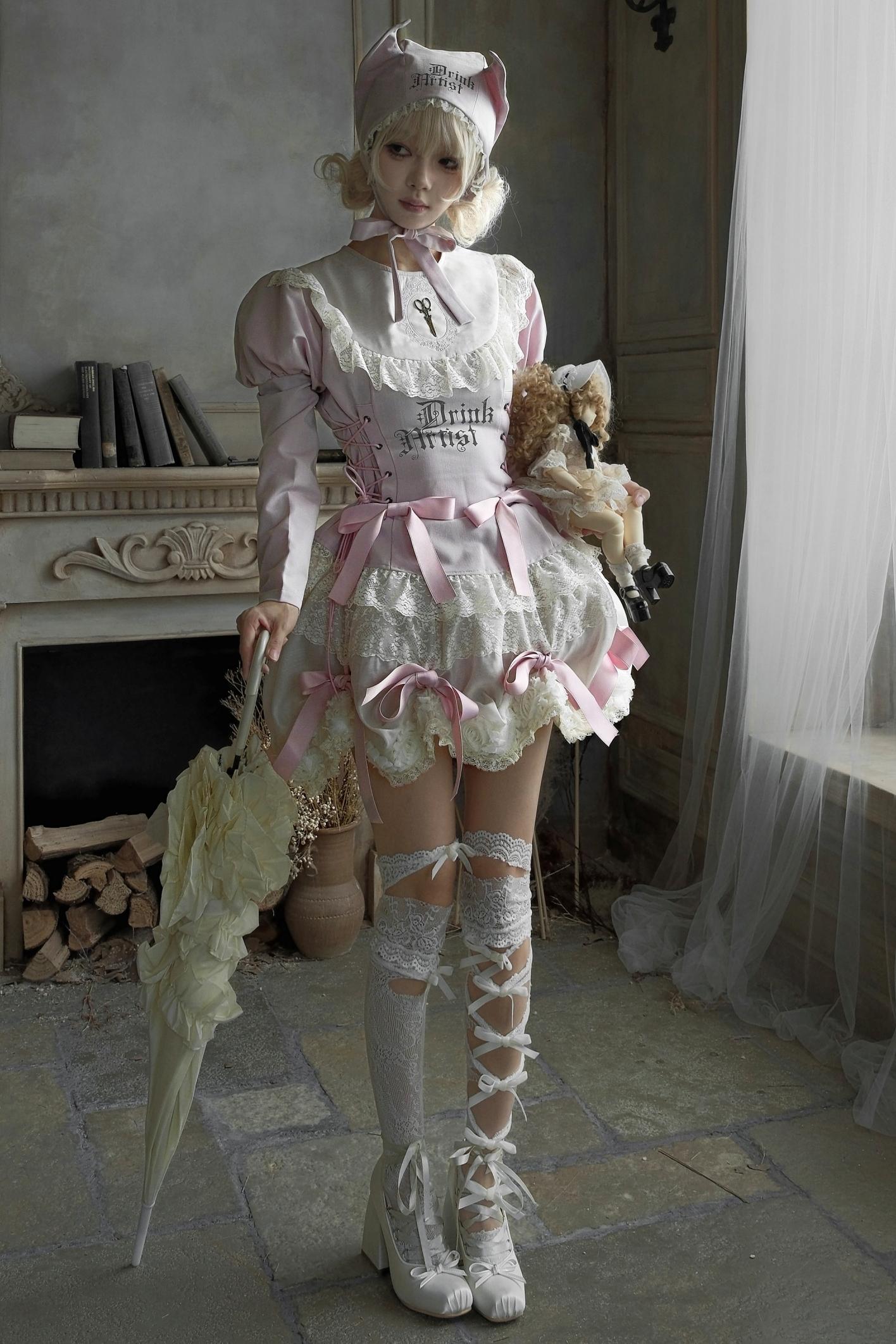 Pink Lace Swing Shirt Set-Up