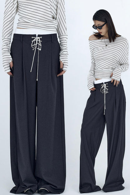 Elastic Waist Western Trousers