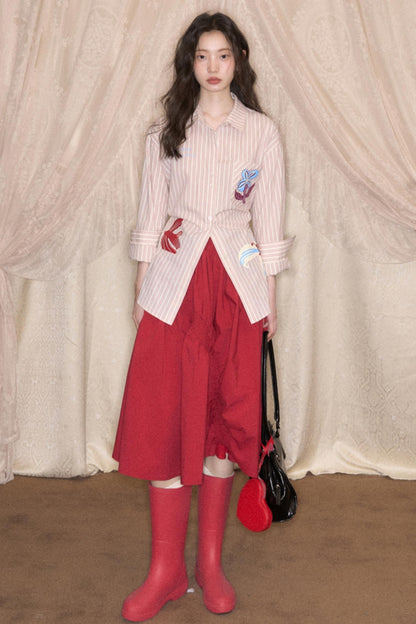 Flying Lily Striped Shirt