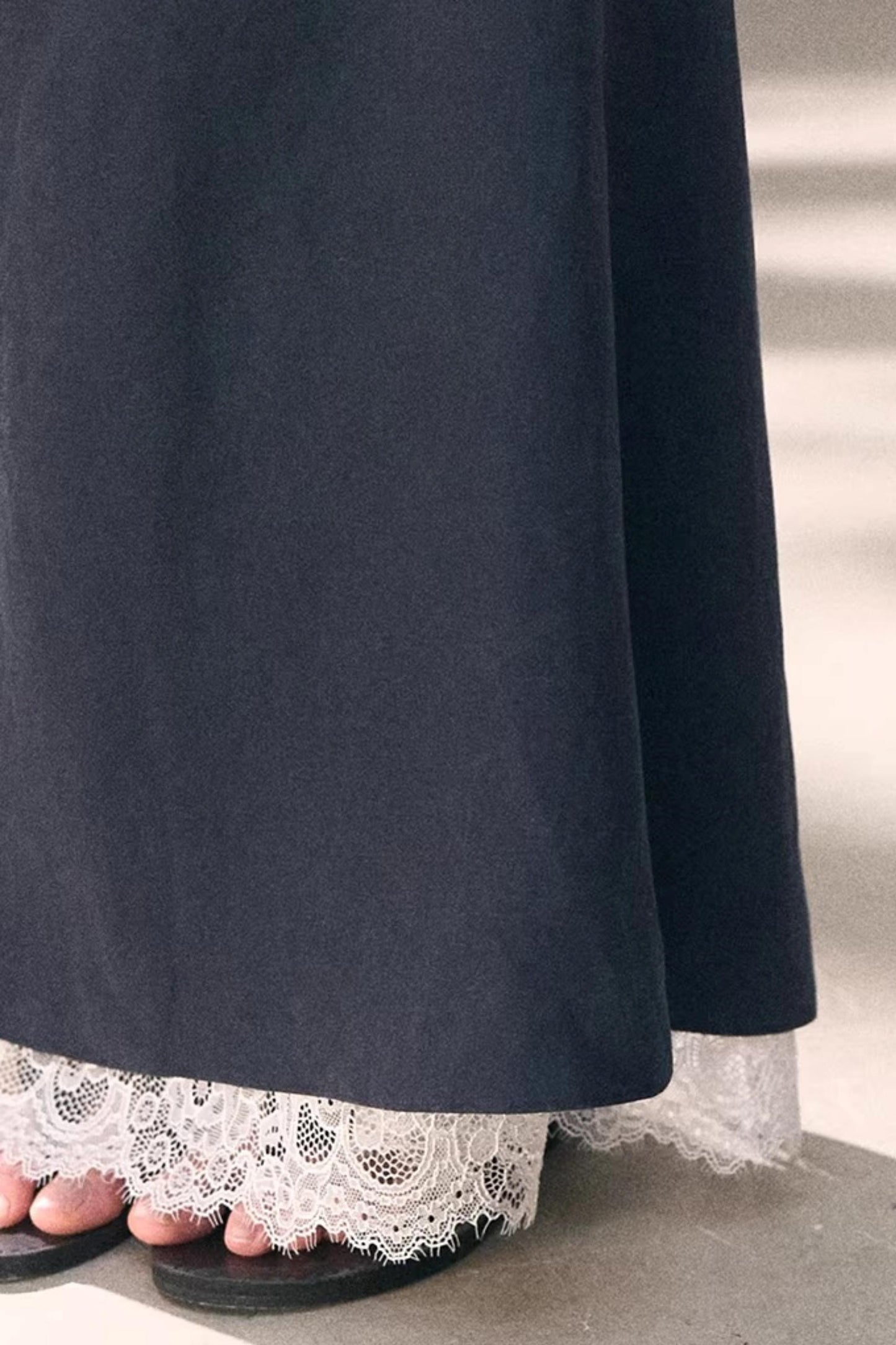 Lyocell Embroidered Lace Shirt Set-Up