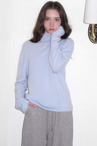 Superfine Wool Mint Sweater