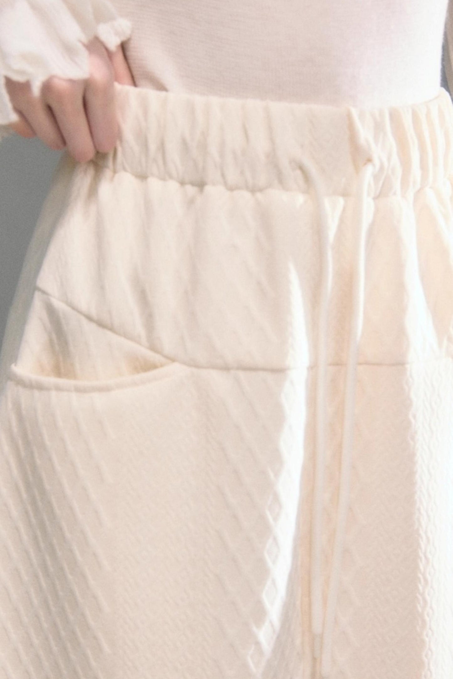 Moroccan Quilted Texture Sweatshirt Skirt Set-Up