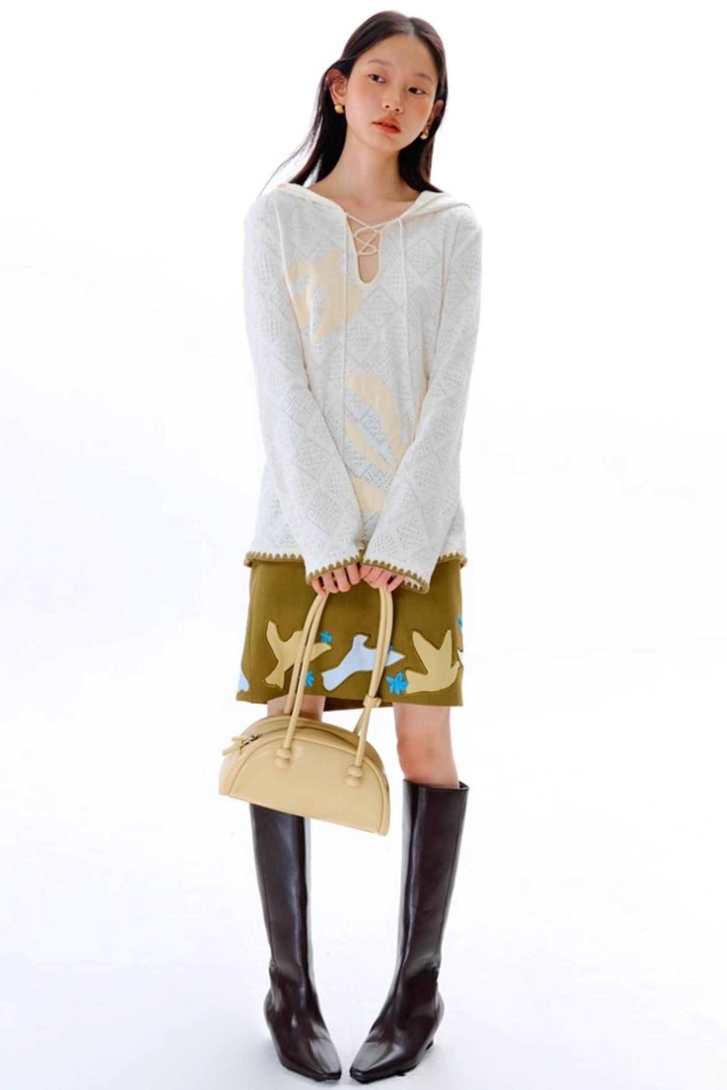 Wilderness Floral Knitted Long Sleeve T-shirt