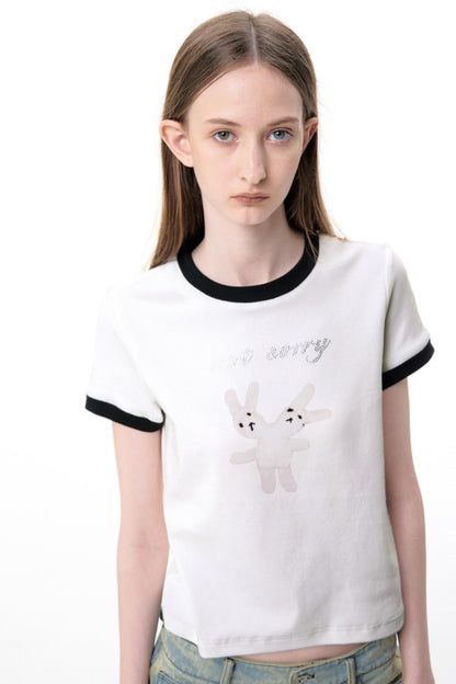Bunny Rhinestone Tee
