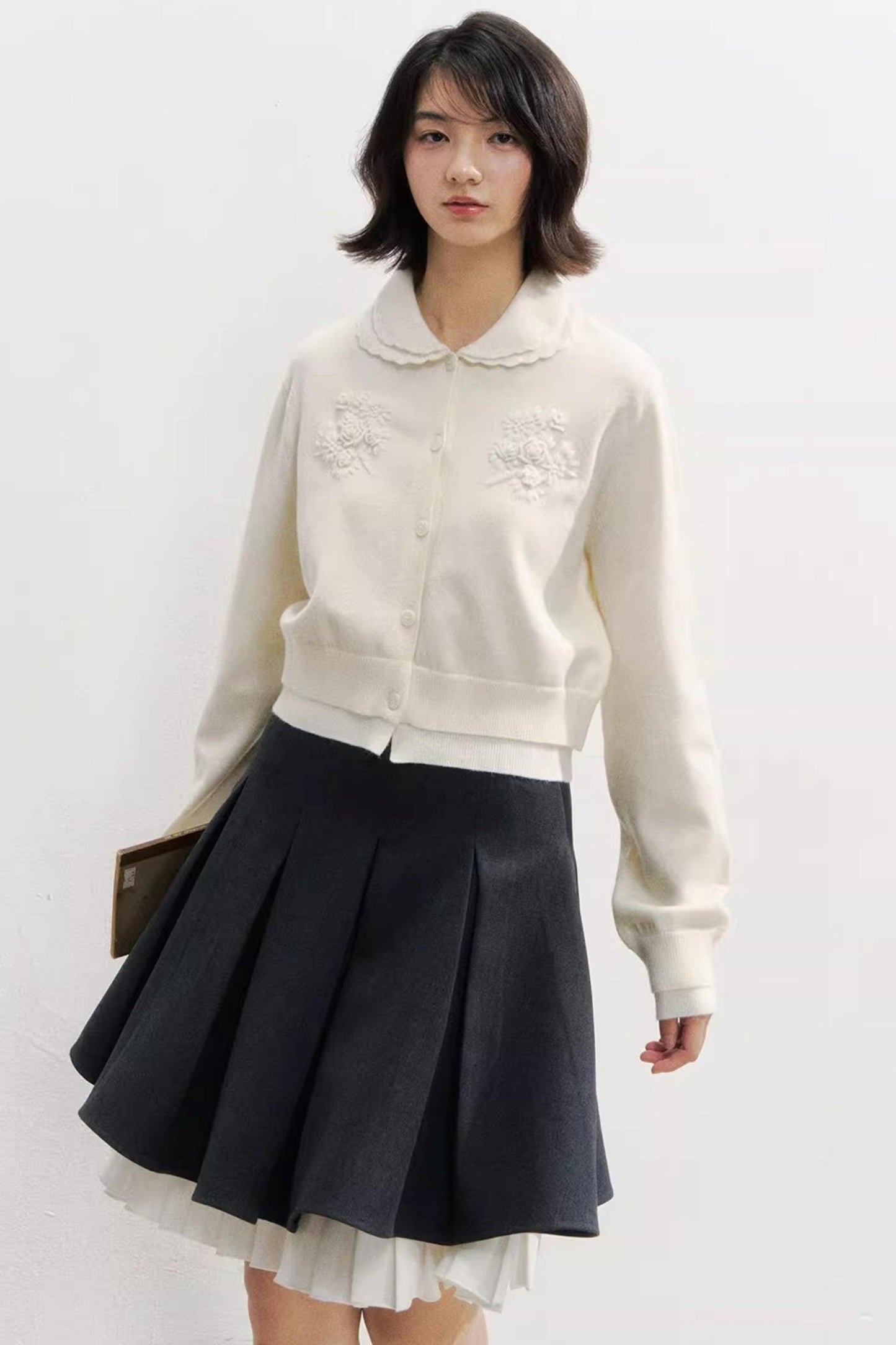 Sunset Rose Crochet Sweater