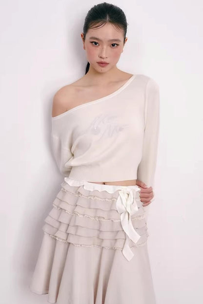 Cherry Jacquard Merino Wool Top