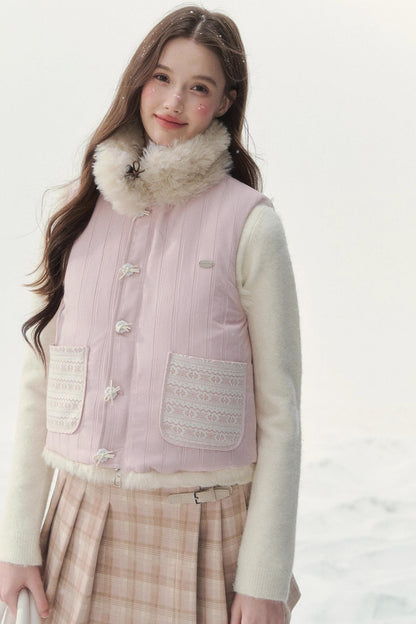 Sweet Berry Reversible Vest Jacket
