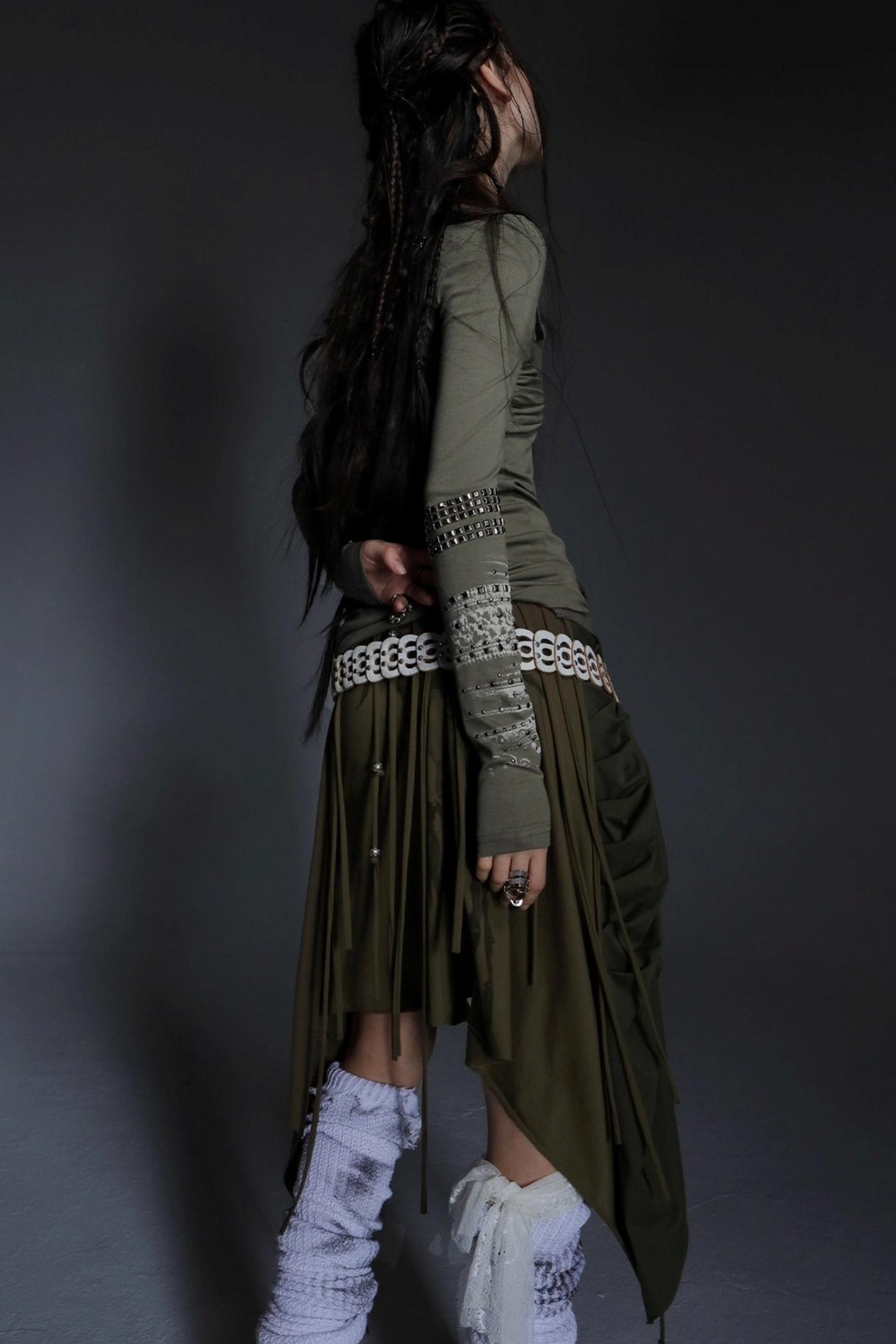 Diamond Loop Long Sleeve Top