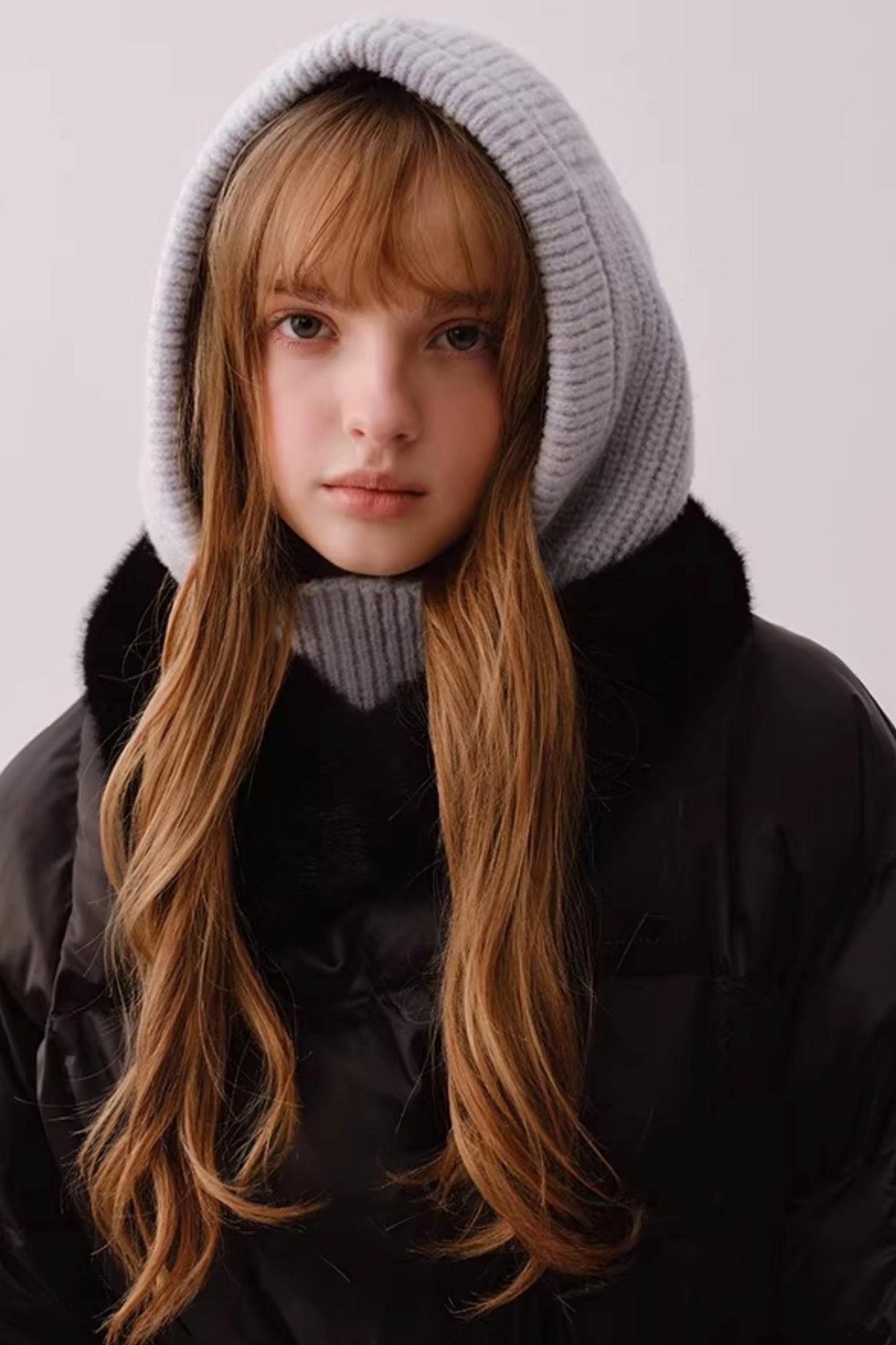 Sheep Wool Knit Balaclava