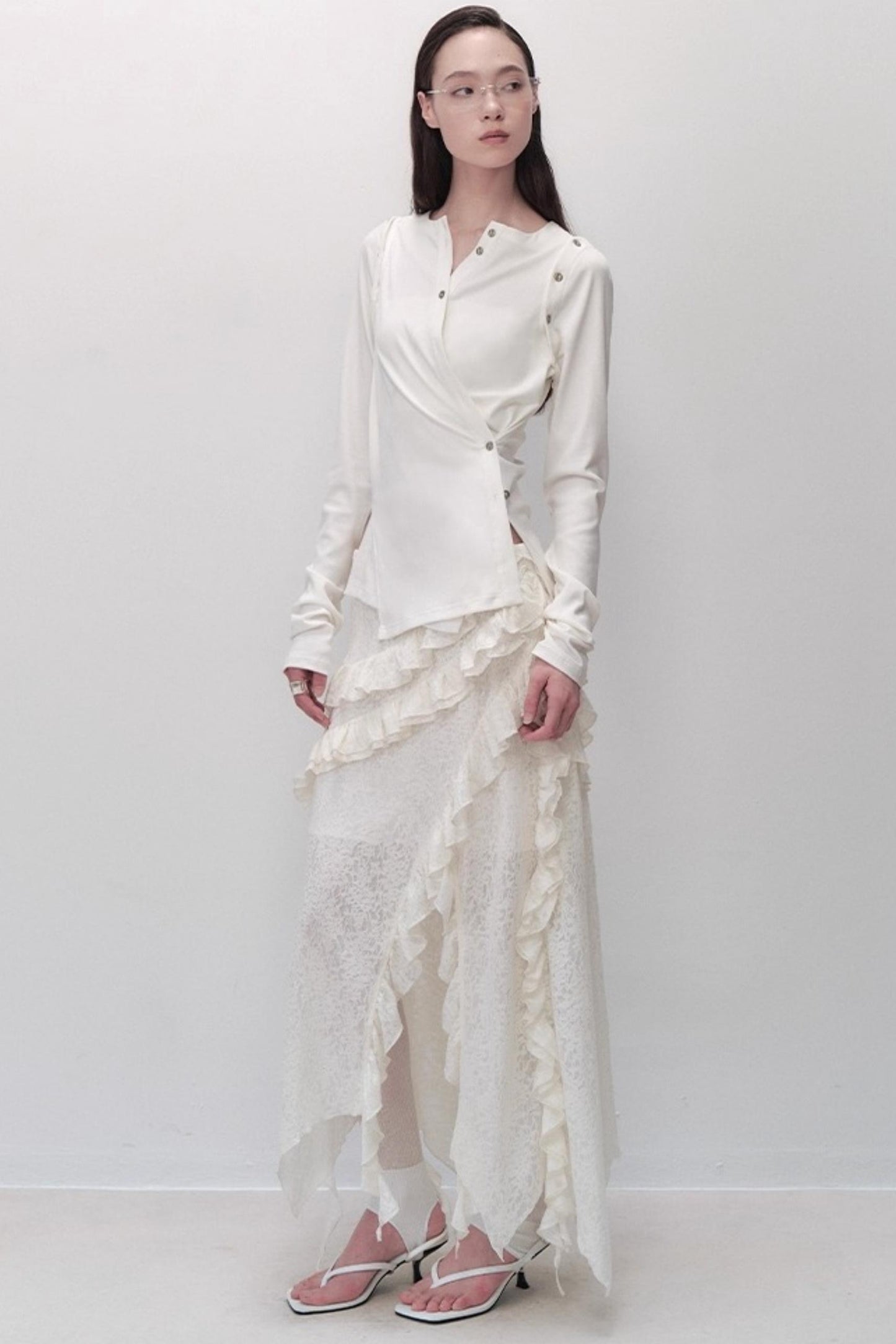 Detachable Round Neck Knitted Cardigan