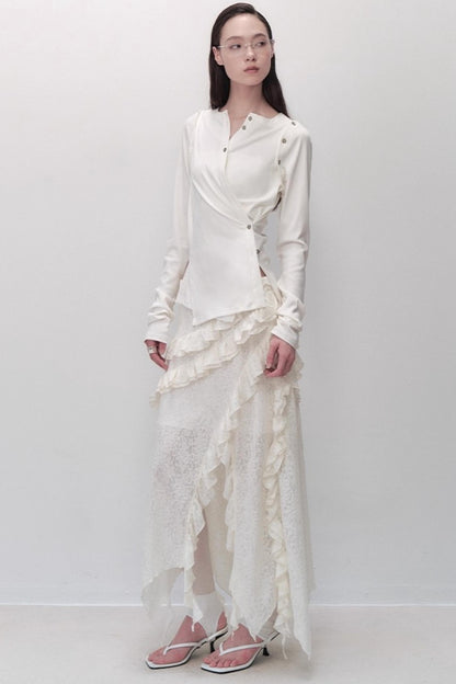 Detachable Round Neck Knitted Cardigan