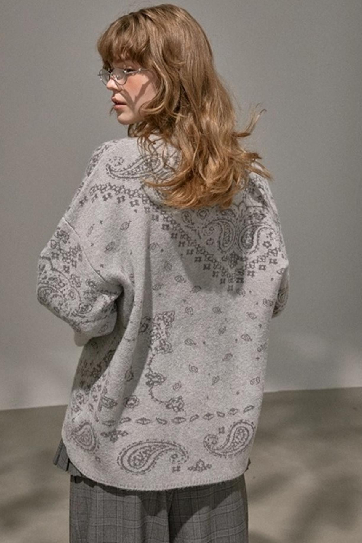 Premium V-Neck Knit Cardigan