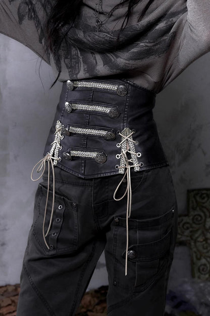 Vintage Knight Leather Waist Seal