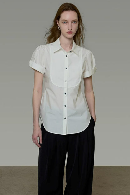 Hochwertige Bluse mit Puffärmeln
