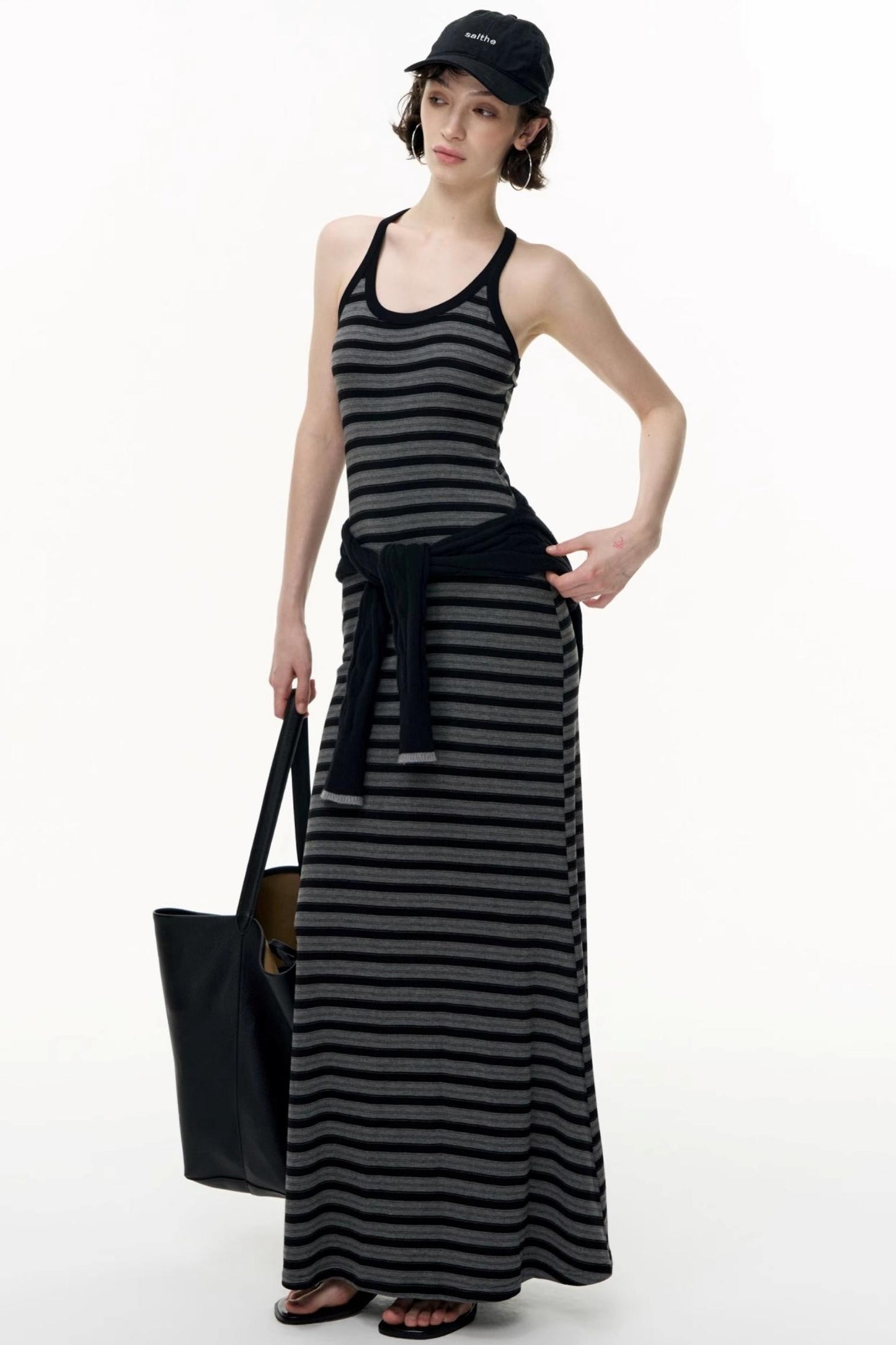 Tencel Striped Camisole Slim Dress