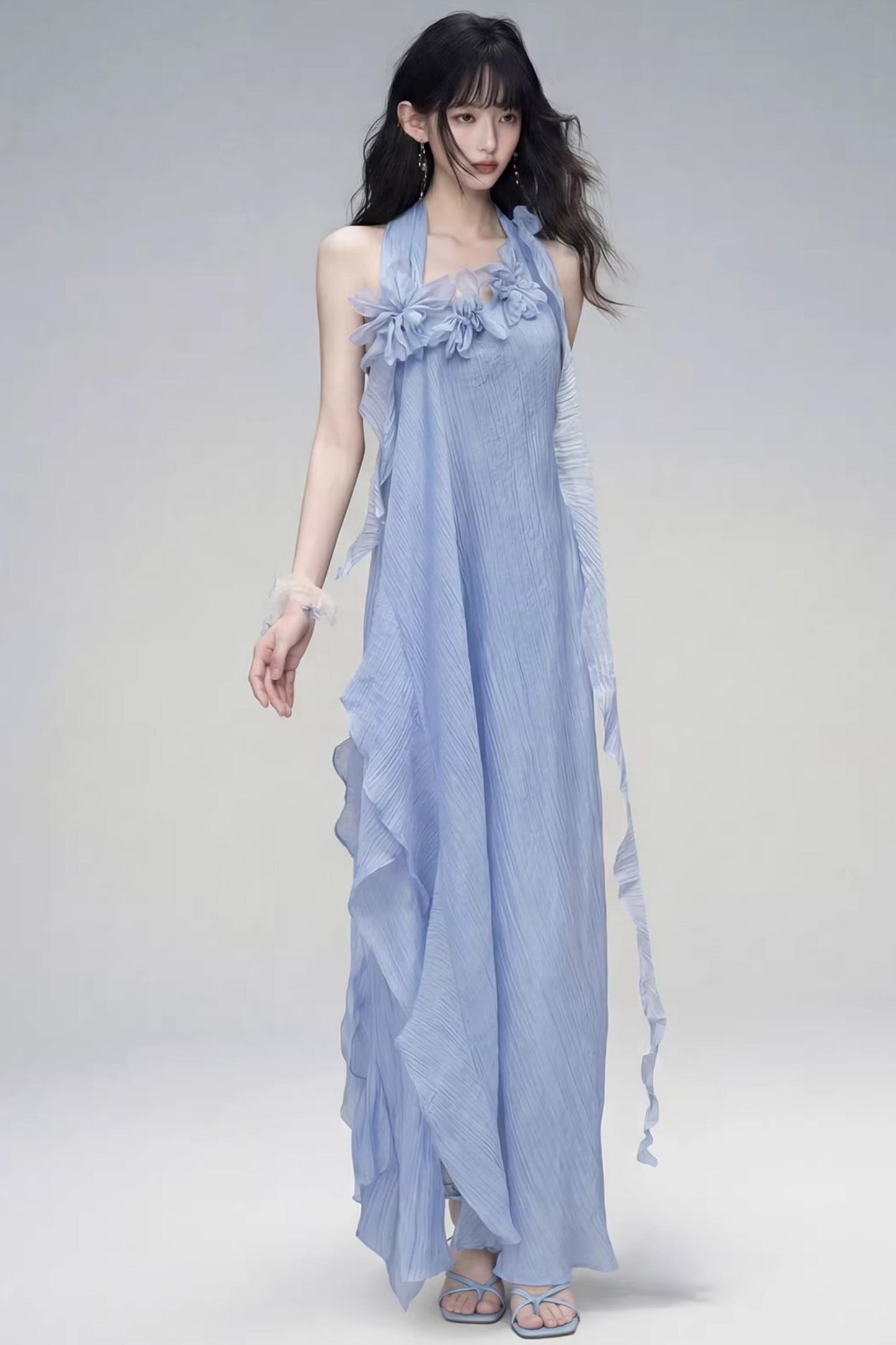 Halter Neck Design Long Dress