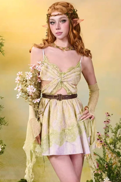 Sylvia Lace Butterfly Dress Set-Up