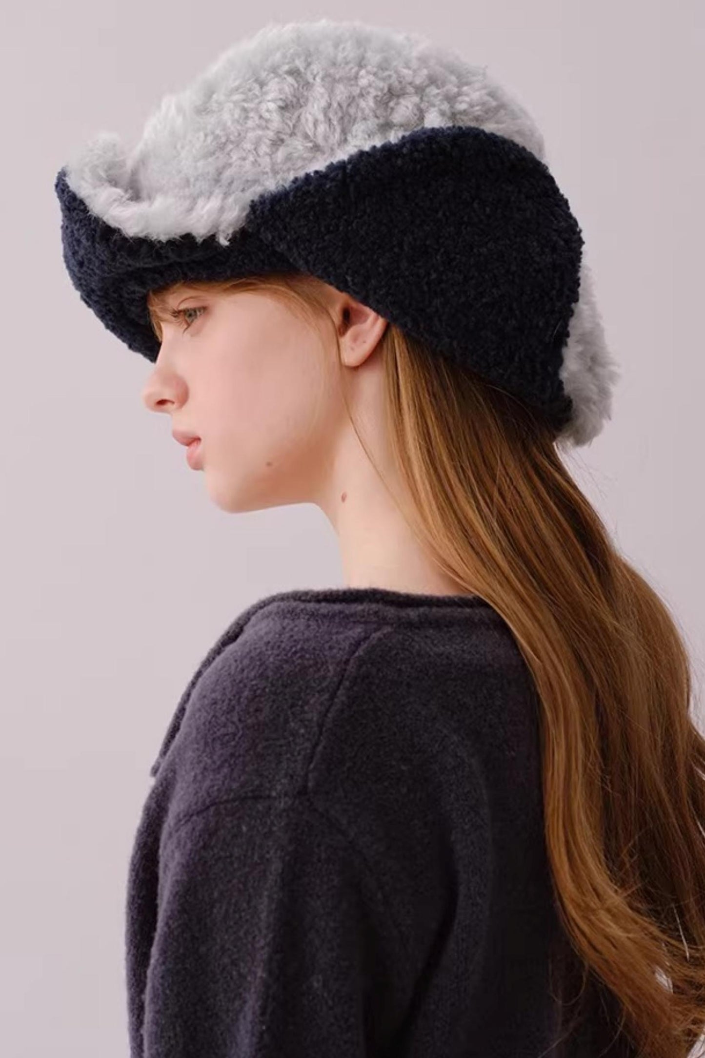 Reversible Plush Lei Feng Hat