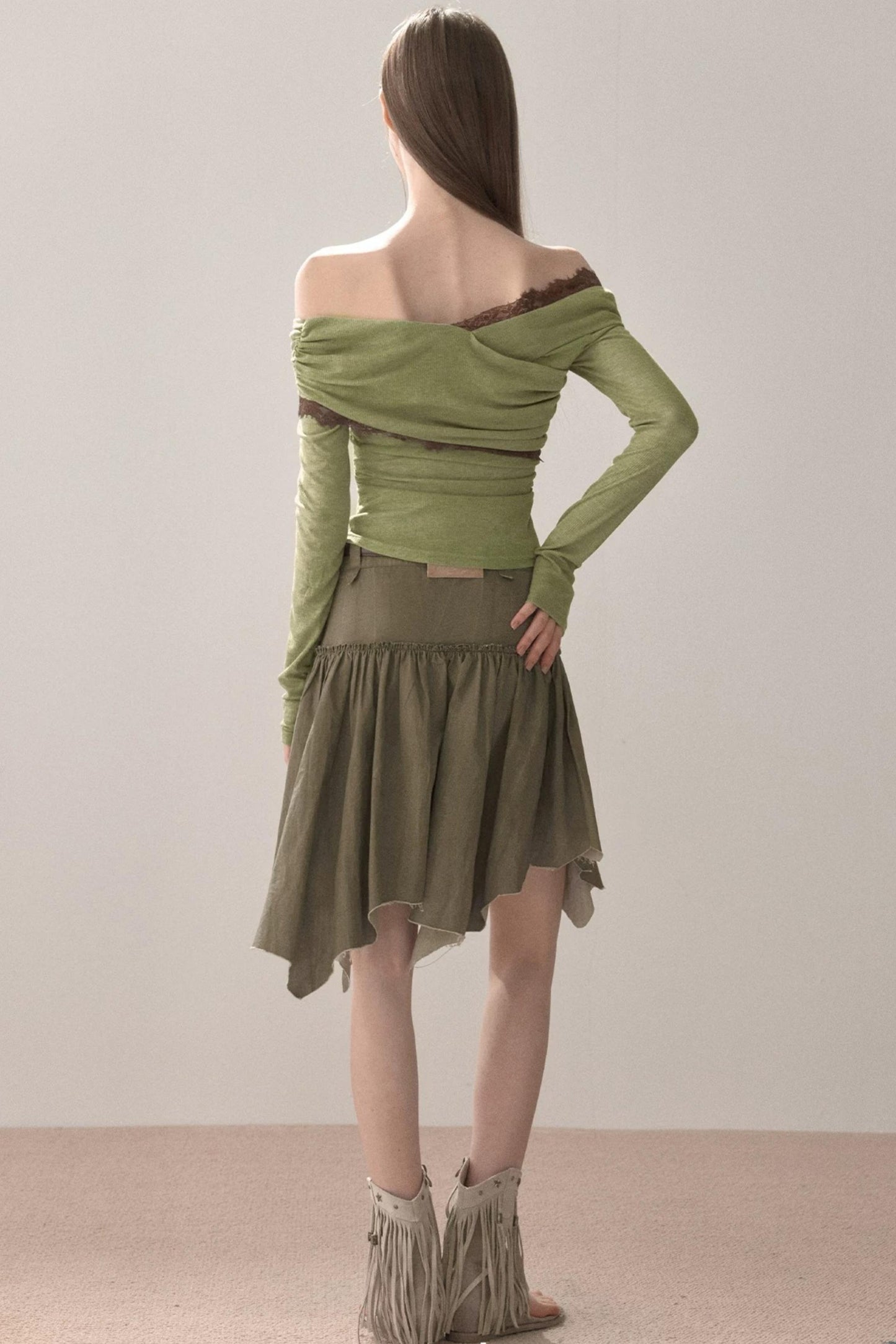Spicy Irregular Hem Skirt