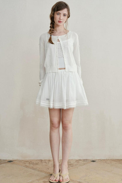 Retro Lace Knitted Vest