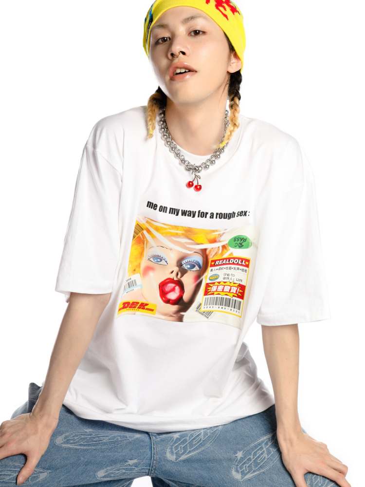 “Life Fucks Me  So Hard" Culture Over Size Short Sleeve T-Shirt