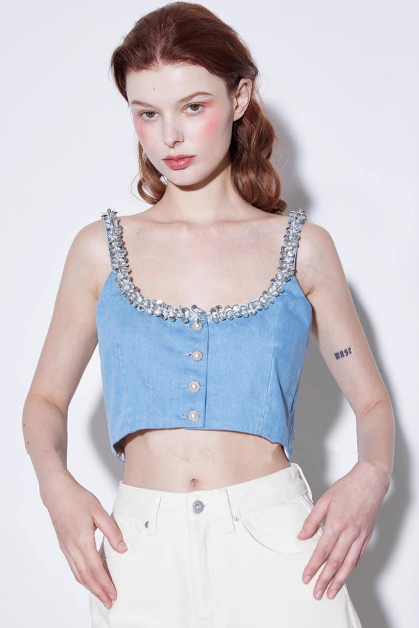 Luxury Denim Undershirt