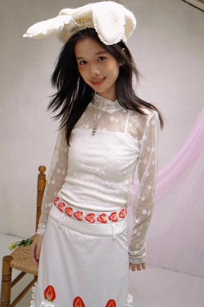 Happy Strawberry Cake Skirt