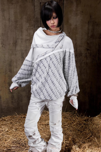 Turtleneck Batwing Sleeve Knit Top