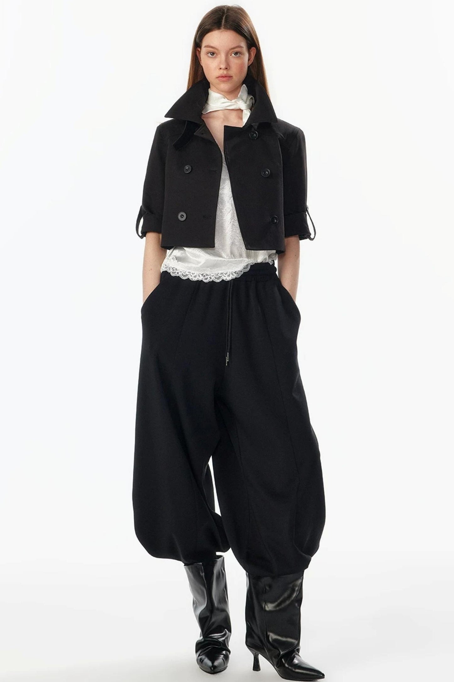 Lantern Cut Jogger Pants