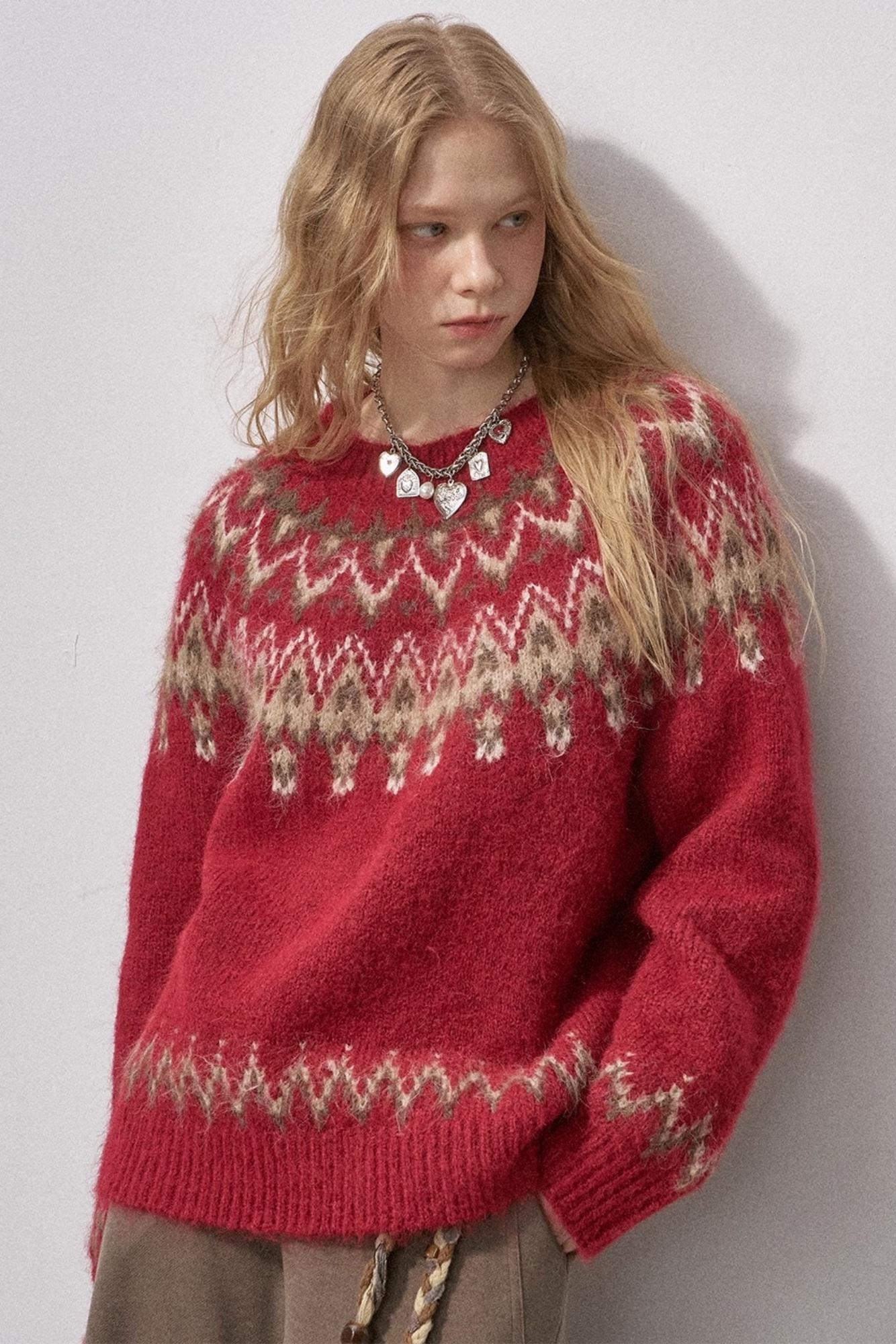Fair Isle Knit Sweater