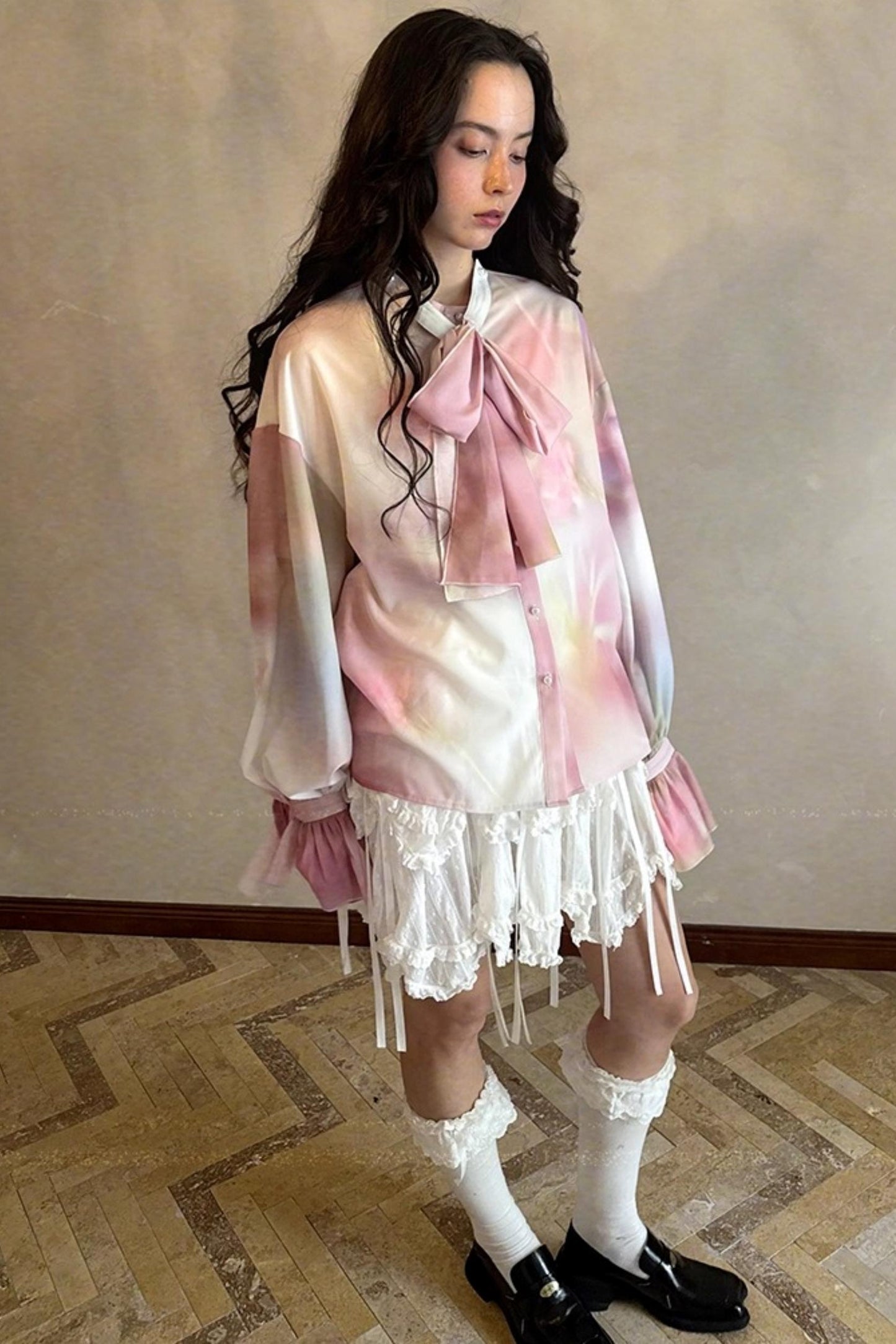 Fairy Tale Jacquard Puff Shirt