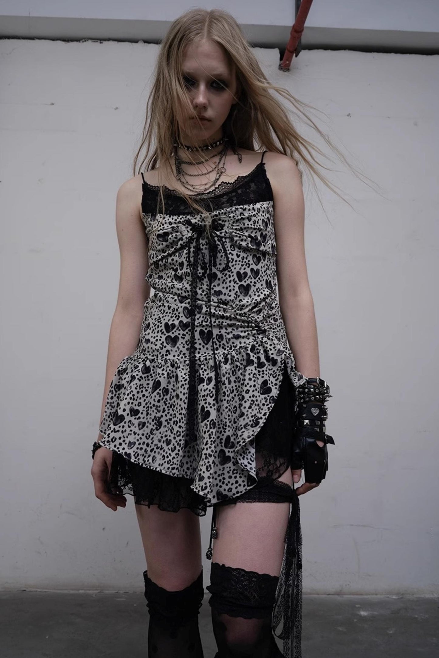 Heart Lace Camisole Dress