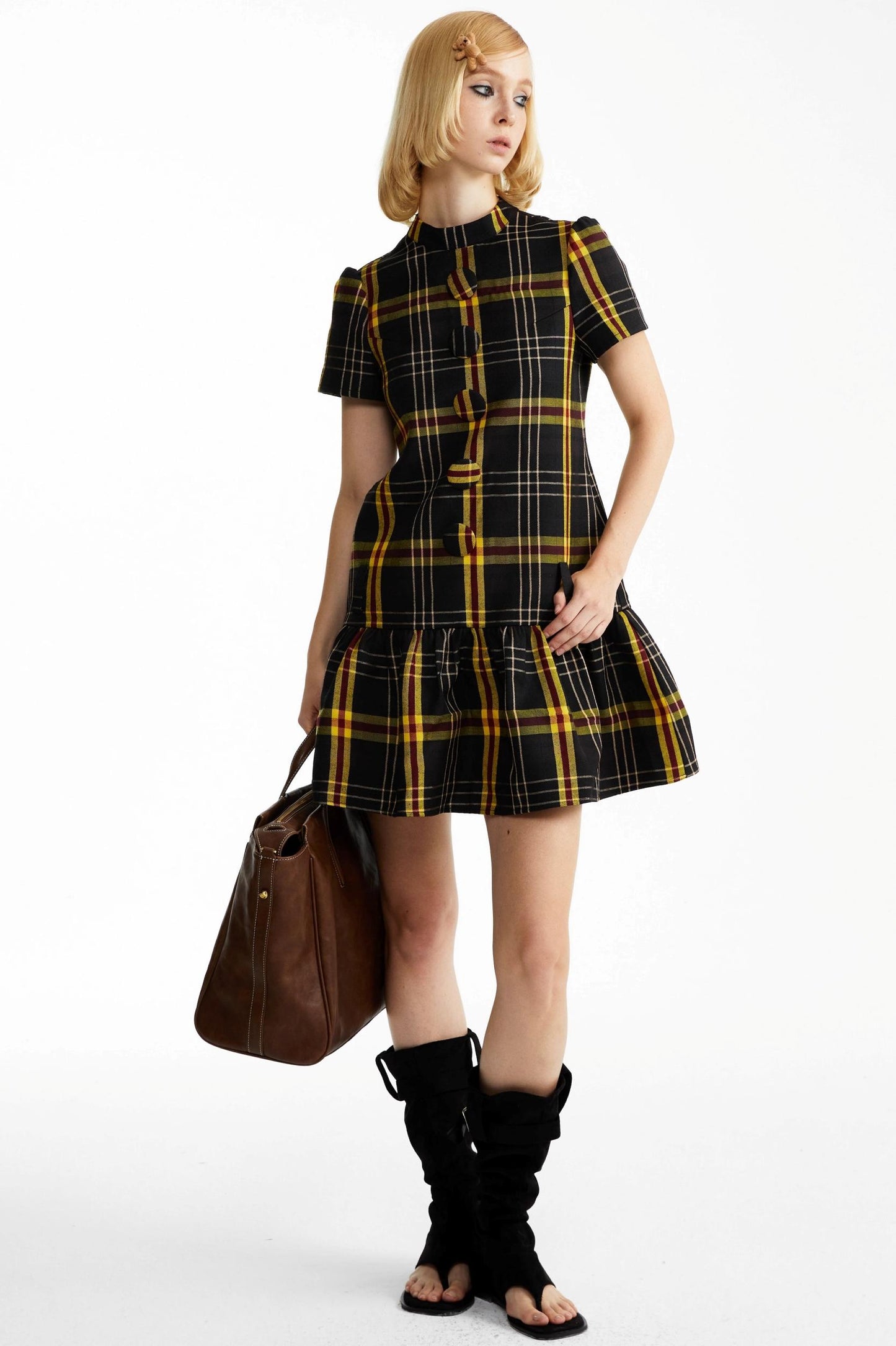 Fall Check Dress