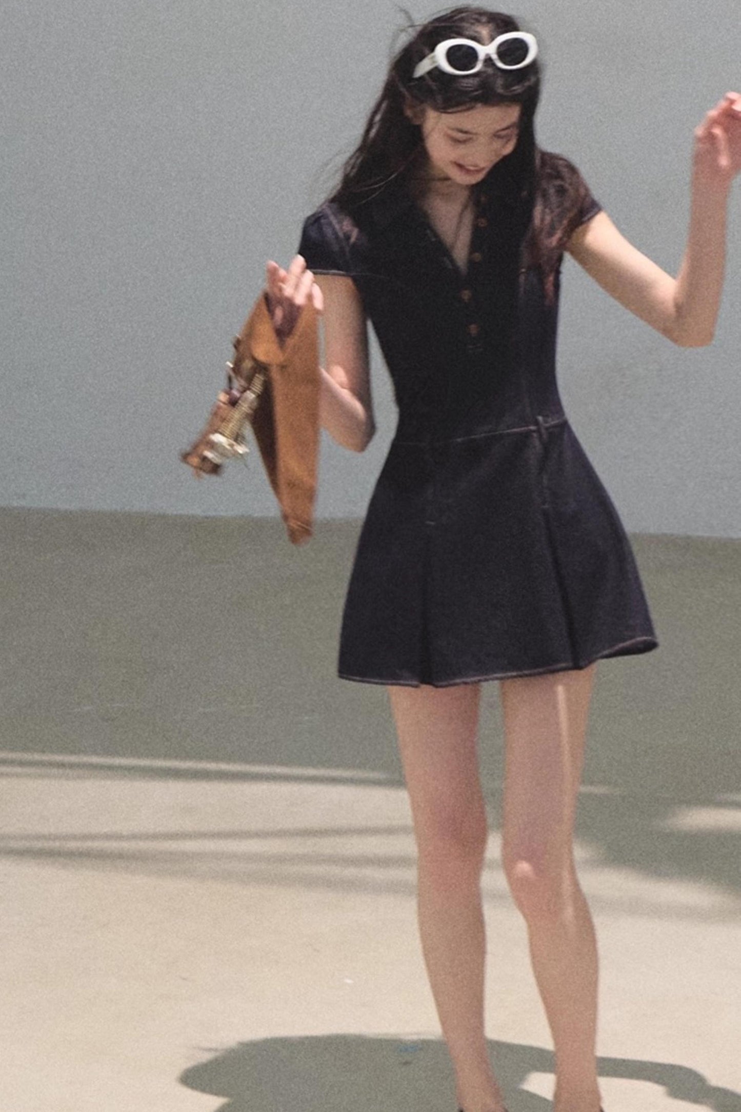 Summer V-Neck Polo Dress