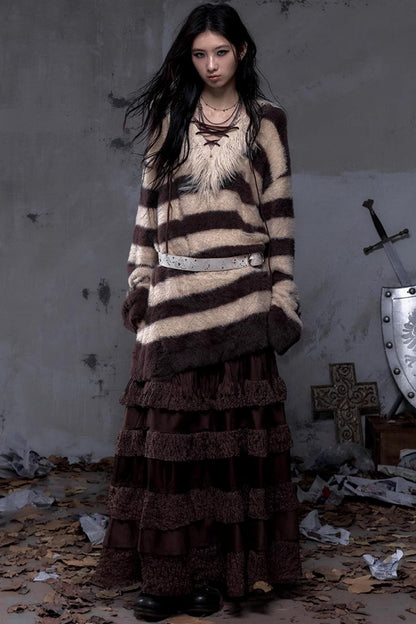 Vintage Street Punk Long Sweater