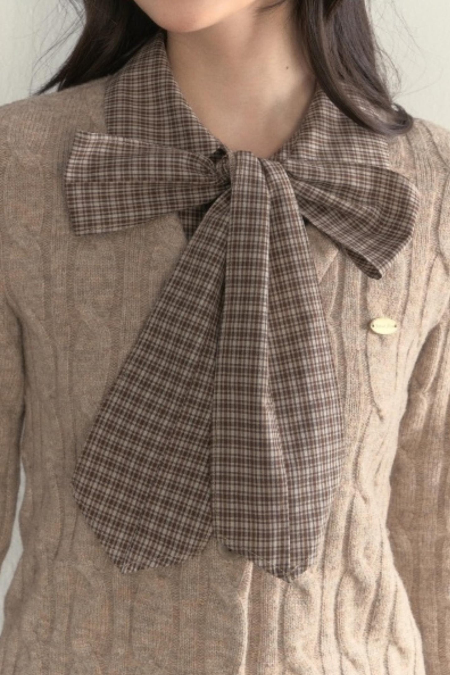 Retro Twist Knit Sweater